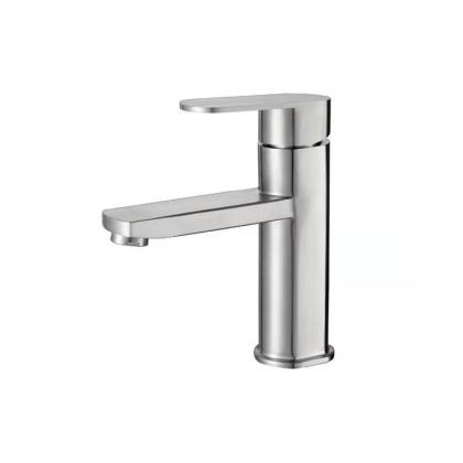 China SUS304 cold hot basin mixer faucet