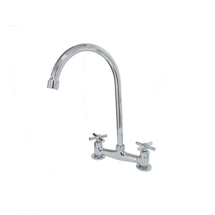 China chrome dual handle kitchen taps