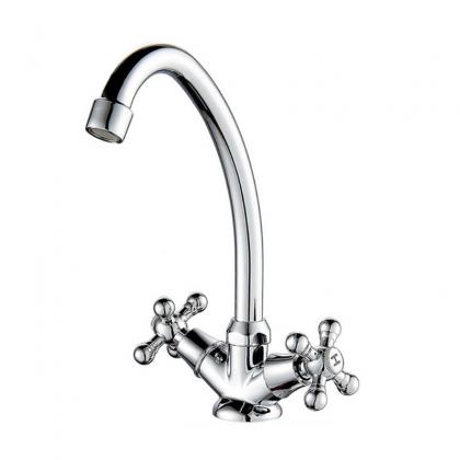 deck mounted factory price dual handle kitchen faucets